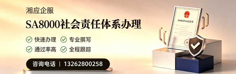 清远SA8000社会责任体系认证服务