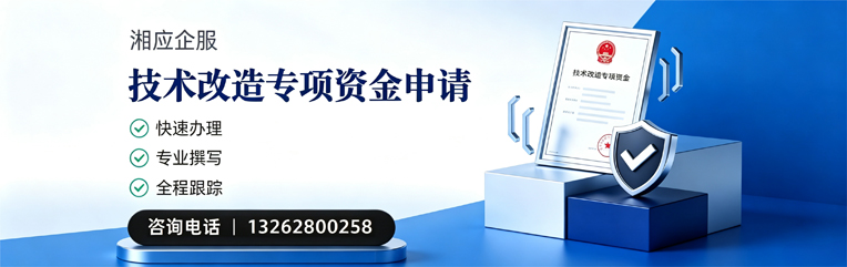 清远技术改造专项资金申报服务