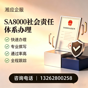 清远SA8000社会责任体系认证服务