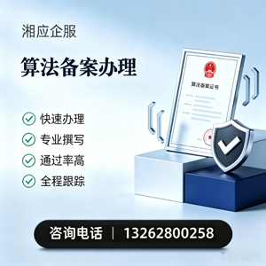 清远算法备案申报服务